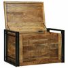 vidaXL Aufbewahrungsbox mit Speicher 80 x 50 x 50 cm Raues Mangoholz