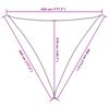 vidaXL Sonnensegel 160 g/m&sup2; Anthrazit 4,5x4,5x4,5 m HDPE