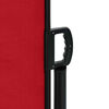 vidaXL Seitenmarkise Ausziehbar Rot 100x600 cm