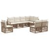 vidaXL Gartensofa-set 8 Stk. Beige Poly-Rattan