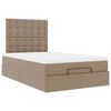 vidaXL Ottoman-Bett mit Matratze Cappuccino-Braun 120x200cm Kunstleder
