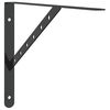 vidaXL Regaltr&auml;ger 4 Stk. 40x2,5x25 cm Schwarz Edelstahl