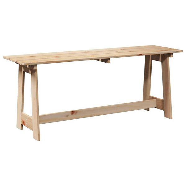vidaXL Bank Outdoor Natur 119 x 47 x 35 cm Massives Kiefernholz