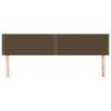 vidaXL Kopfteile 2 Stk. Dunkelbraun 100x5x78/88 cm Stoff