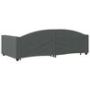 vidaXL Tagesbett Ausziehbar Dunkelgrau 100x200 cm Stoff
