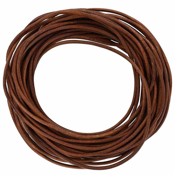 vidaXL Leder Schnur Hellbraun &Oslash;3 mm x 5 m Leder