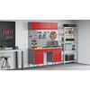 vidaXL Werkbank mit Schubladen 8 pcs Rot Ingenieure Holz und Stahl