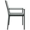 vidaXL Gartenst&uuml;hle mit Kissen 4 Stk. Schwarz 54x62,5x89cm Poly Rattan