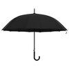 vidaXL Regenschirm Automatisch Schwarz 120 cm