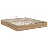 vidaXL Ottoman Bettgestell Kunsthandwerk Eiche 203 x 160 x 25 cm