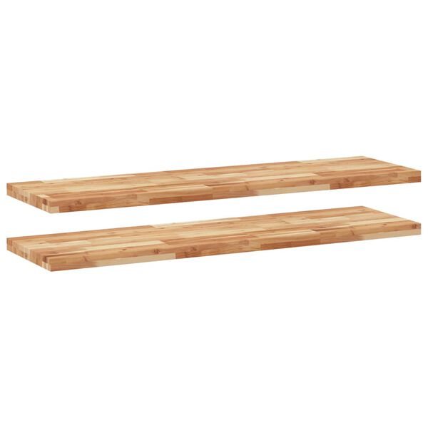 vidaXL Schweberegale 2 Stk. 160x40x4 cm Massivholz Akazie &Ouml;lbehandelt