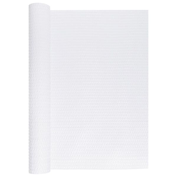 vidaXL Balkon-Sichtschutz Wei&szlig; 500x100 cm Poly Rattan