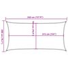 vidaXL Sonnensegel 160 g/m&sup2; Blau 2x3,5 m HDPE
