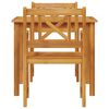 vidaXL Garten Essgruppe 3 pcs Braun Massivholz Akazie