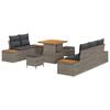 vidaXL Garten-Sofa-Set 8 Stk. 7-Sitzanzahl Grau