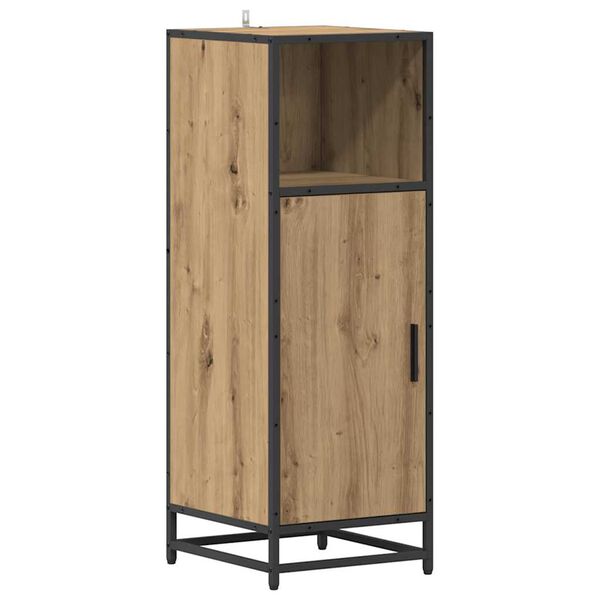 vidaXL Badezimmerm&ouml;bel-Set mit Regal Artisan-Eiche 35 x 37,5 x 100 cm