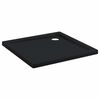 vidaXL Duschbodenablage mit Punkten 80 x 80 x 4 cm ABS Schwarz
