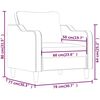 vidaXL Sessel Dunkelgrau 60 cm Stoff