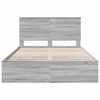 vidaXL Bettrahmen Graues Sonoma 140 x 200 cm Ingenieurs Holz