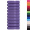 vidaXL Badet&uuml;cher FROGN 10 Stk. Lila 100x150 cm 360 g/m&sup2;