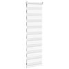 vidaXL Doppelrollo Wei&szlig; 50x100 cm Stoffbreite 45,9 cm Polyester