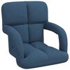 vidaXL Verstellbarer Fu&szlig;sessel Blau 58 x 62 x 58 cm Stoff