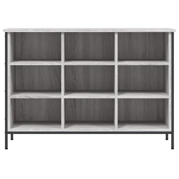 vidaXL Schuhregal Grau Sonoma 100x35x70 cm Holzwerkstoff