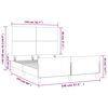 vidaXL Bettgestell ohne Matratze Dunkelgr&uuml;n 140x200 cm Samt