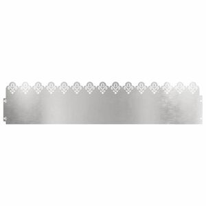 vidaXL Rasenkanten 10 pcs 103 x 0,05 x 22 cm Edelstahl Silber