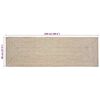 vidaXL Bereichsteppiche Nat&uuml;rlich und Wei&szlig; 80 x 250 cm Jute