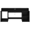 vidaXL Schreibtisch Schwarze Eiche 200 x 55 x 91 cm Holzwerkstoff