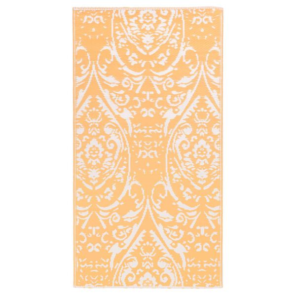 vidaXL Outdoor-Teppich ARAKIL Orangefarben und Blau 160x230 cm PP
