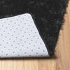 vidaXL Teppich Shaggy Hochflor NAVARRA Schwarz 160x160 cm Polyester