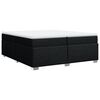 vidaXL Boxspringbett mit Matratze Schwarz 200x200 cm Stoff