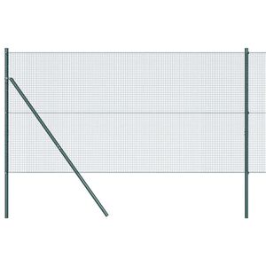 vidaXL Geschwei&szlig;ter Drahtzaun, bodenverankert 10 x 1,2 m Gr&uuml;n Netz