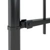 vidaXL Gartenzaun mit Speerspitze Stahl 1603,5 x 80 cm Schwarz