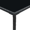 vidaXL 5-tlg. Gartenbar-Set mit Kissen Poly Rattan Schwarz
