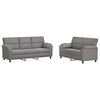 vidaXL Sofa-Set 2 pcs Hellgrau Samt