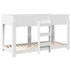vidaXL Etagenbett f&uuml;r Kinder Wei&szlig; 100 x 200 cm Holzwerkstoff