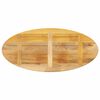 vidaXL Tischplatte 140x50x3,8 cm Oval Massivholz Mango