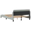 vidaXL Bettgestell "Dover" Hellgrau 120x200 cm Samt