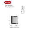 Keter Recyclingschrank Split Premium Grau und Schwarz 92 cm