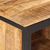 vidaXL Schuhbank 110x35x51 cm Raues Massivholz Mango