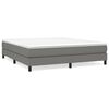 vidaXL Boxspringbettgestell Dunkelgrau 180x200 cm Stoff