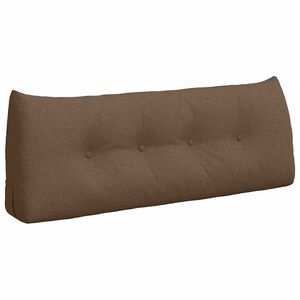 vidaXL R&uuml;cken Kissen Braun 120 x 24 x 50 cm Stoff