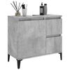 vidaXL Badschrank Betongrau 65x33x60 cm Holzwerkstoff