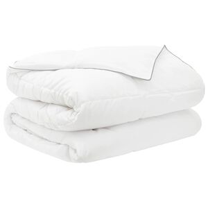 vidaXL Sommerdecke 240 x 220 cm Sommer 150 gsm Bambusfaser Wei&szlig;