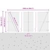 vidaXL Zaunpfosten Grau 25 x 1,2 m (25 mm Maschen) Stahl