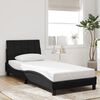 vidaXL Bettgestell ohne Matratze "Hanko" Schwarz 90x190 cm Samt