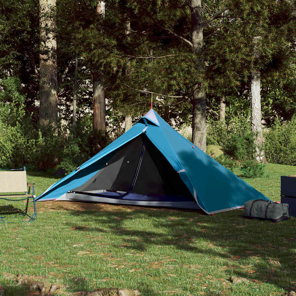 vidaXL Tipi-H&auml;ngezelt 1 Person Blau Wasserdicht